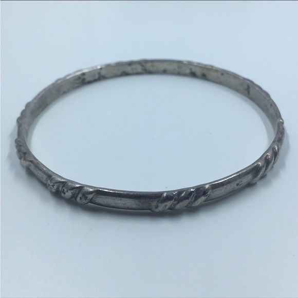 Sterling Mexican Bangle - Picture 5 of 6